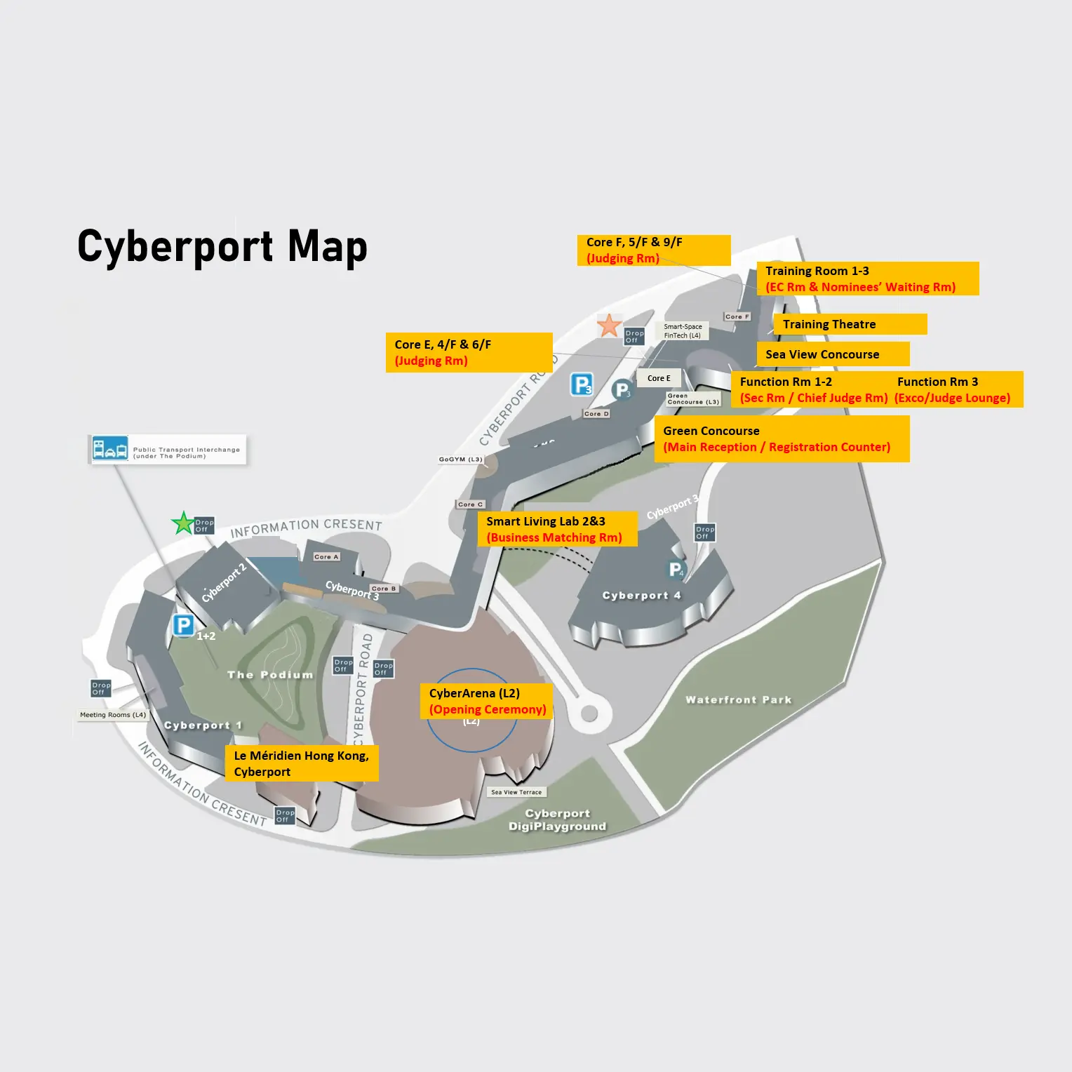 Cyberport Map