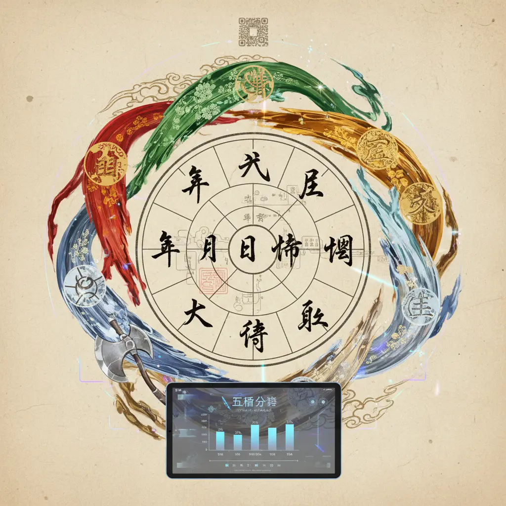 八字命盤 - 五行分析