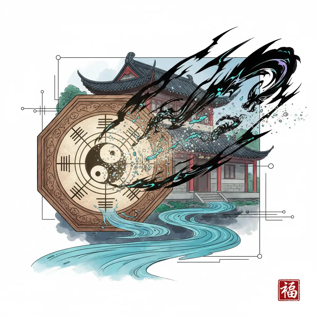 風水煞氣 - 八卦鏡