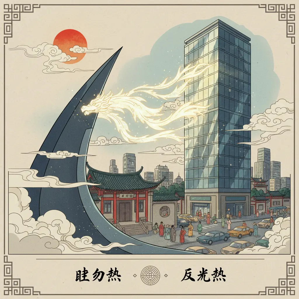 壁刀煞 - 反光煞