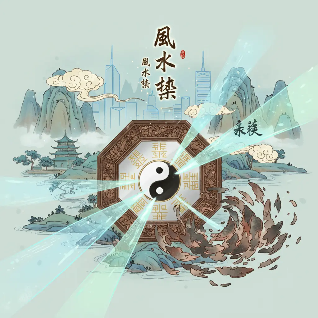 風水化煞 - 八卦鏡