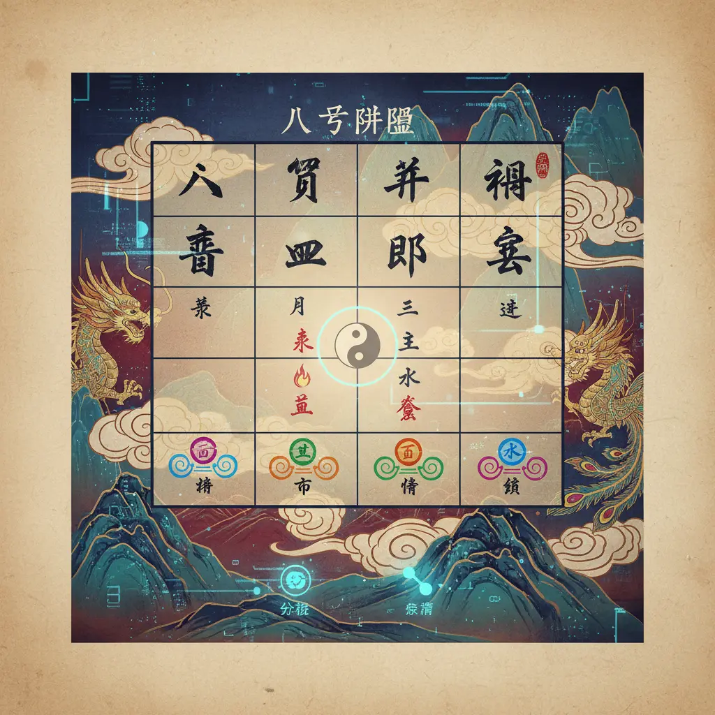 八字命理 - 八字排盤