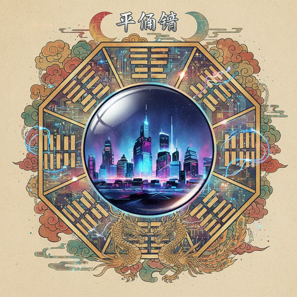 八卦鏡 - 平面鏡