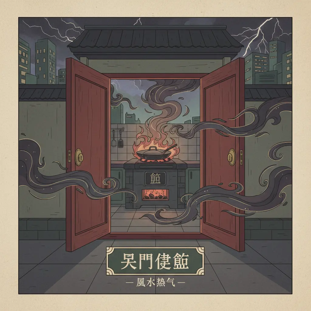 風水煞氣 - 開門見竈